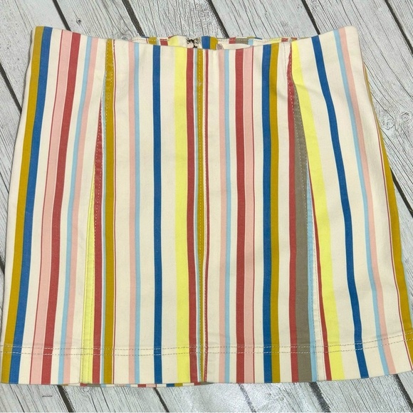 Altar’d State Mini Skirt Striped Colorful size M - Picture 1 of 6